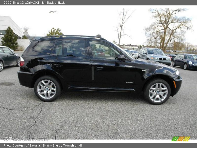 Jet Black / Black 2009 BMW X3 xDrive30i