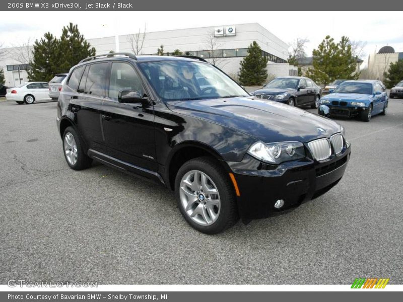 Jet Black / Black 2009 BMW X3 xDrive30i