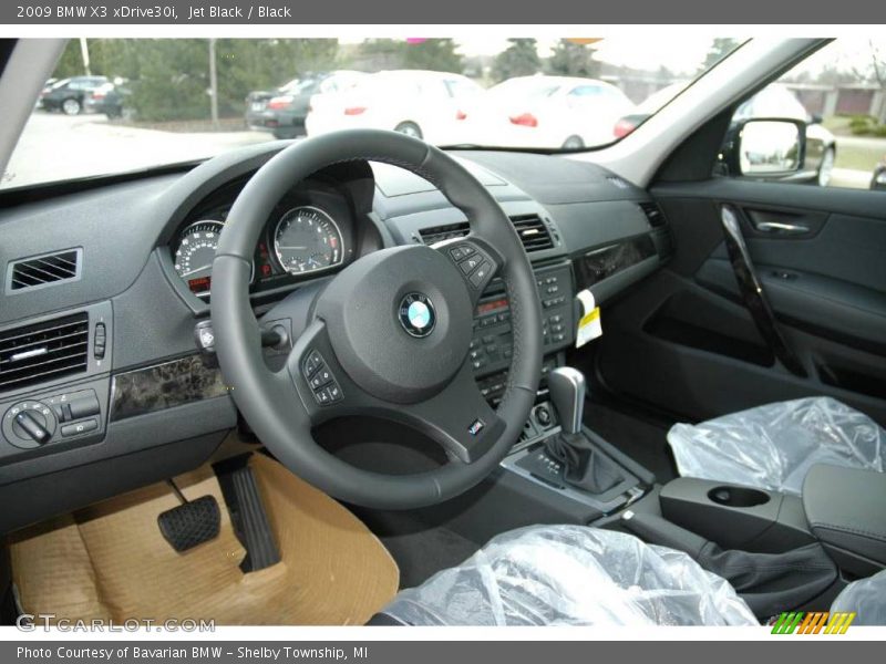 Jet Black / Black 2009 BMW X3 xDrive30i