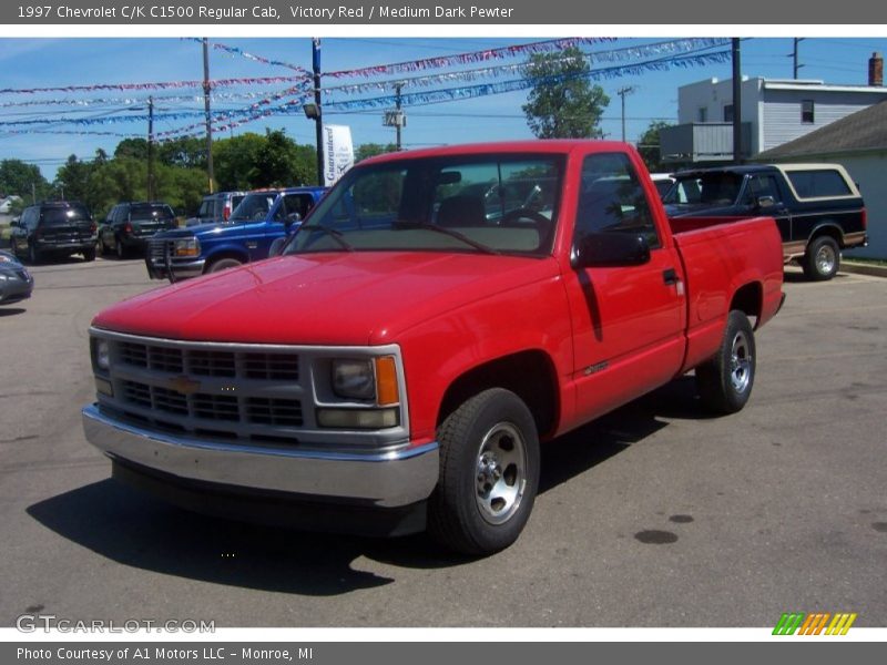 Victory Red / Medium Dark Pewter 1997 Chevrolet C/K C1500 Regular Cab