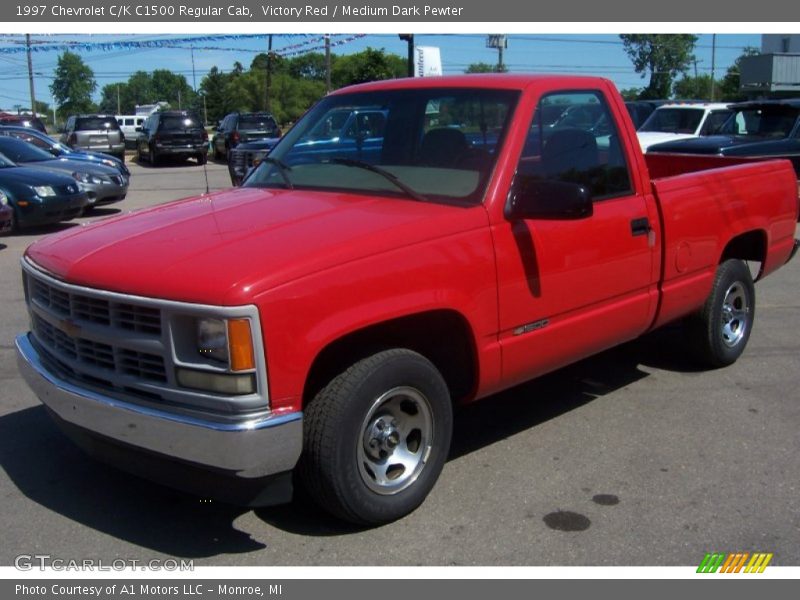 Victory Red / Medium Dark Pewter 1997 Chevrolet C/K C1500 Regular Cab