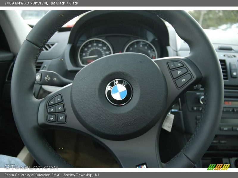 Jet Black / Black 2009 BMW X3 xDrive30i