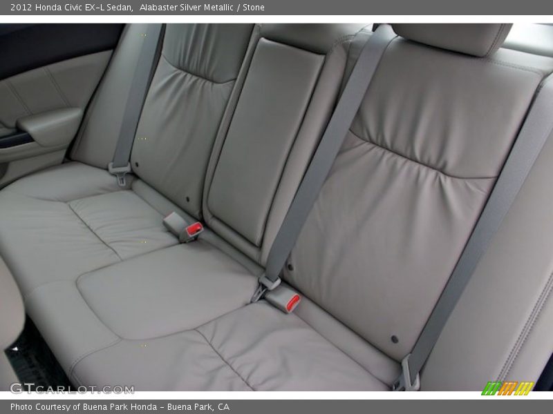 Alabaster Silver Metallic / Stone 2012 Honda Civic EX-L Sedan