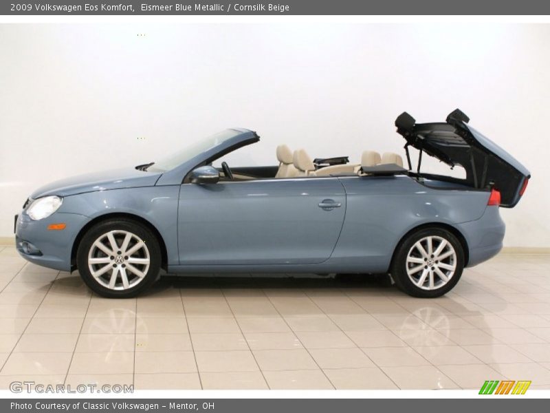 Eismeer Blue Metallic / Cornsilk Beige 2009 Volkswagen Eos Komfort