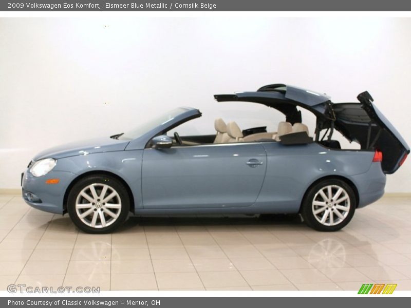 Eismeer Blue Metallic / Cornsilk Beige 2009 Volkswagen Eos Komfort