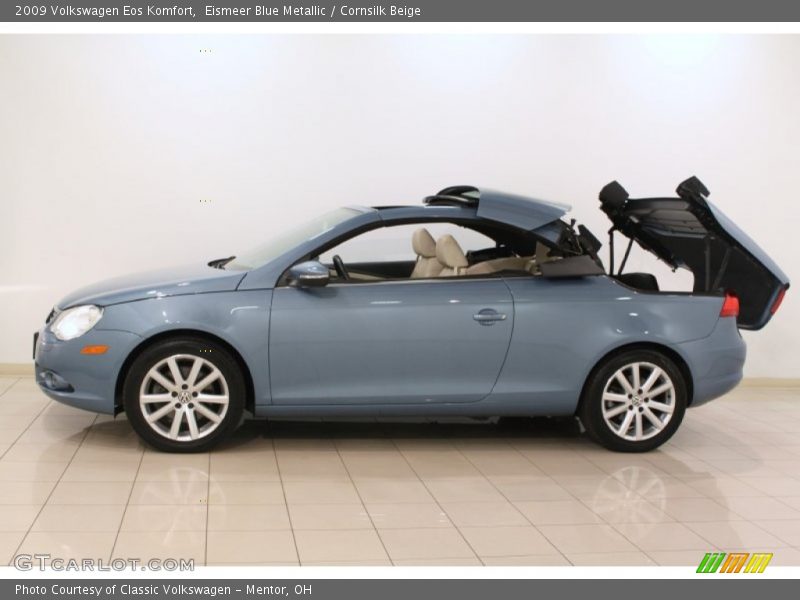 Eismeer Blue Metallic / Cornsilk Beige 2009 Volkswagen Eos Komfort