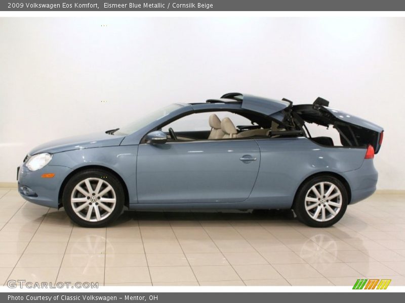 Eismeer Blue Metallic / Cornsilk Beige 2009 Volkswagen Eos Komfort