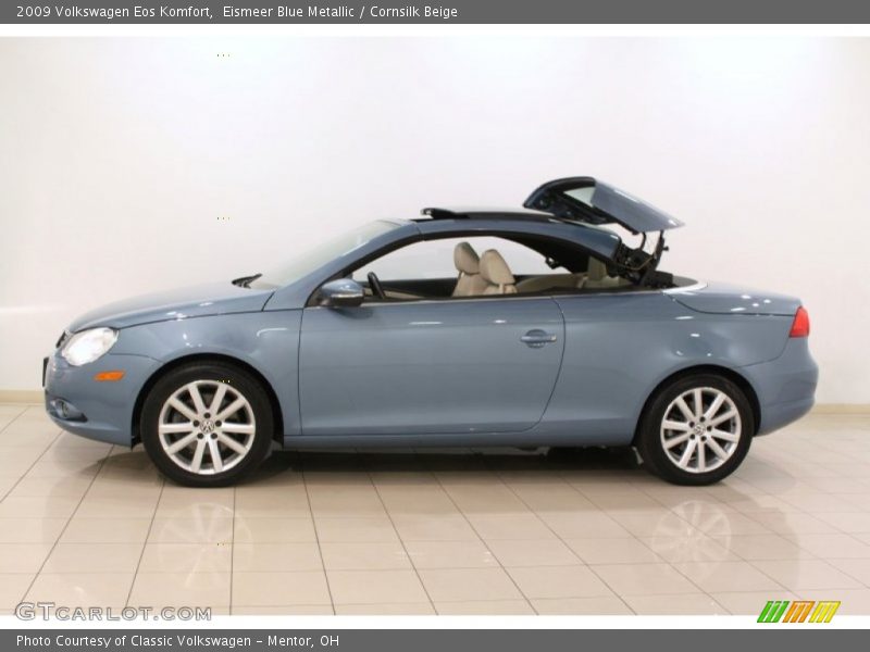 Eismeer Blue Metallic / Cornsilk Beige 2009 Volkswagen Eos Komfort