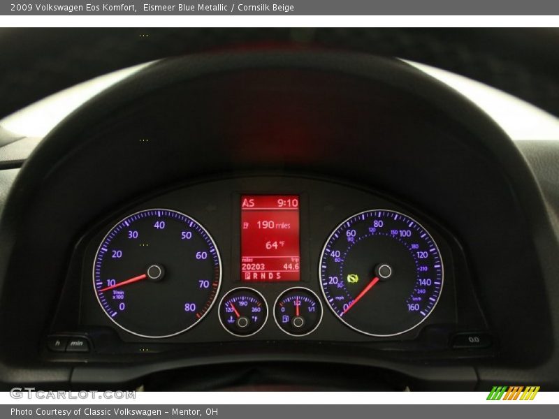  2009 Eos Komfort Komfort Gauges