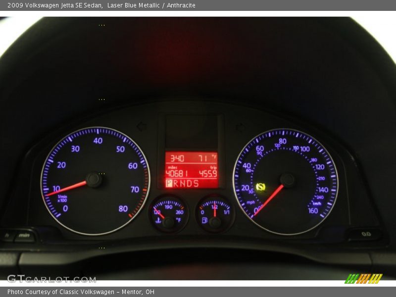 Laser Blue Metallic / Anthracite 2009 Volkswagen Jetta SE Sedan