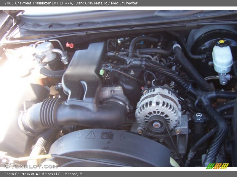 Dark Gray Metallic / Medium Pewter 2003 Chevrolet TrailBlazer EXT LT 4x4