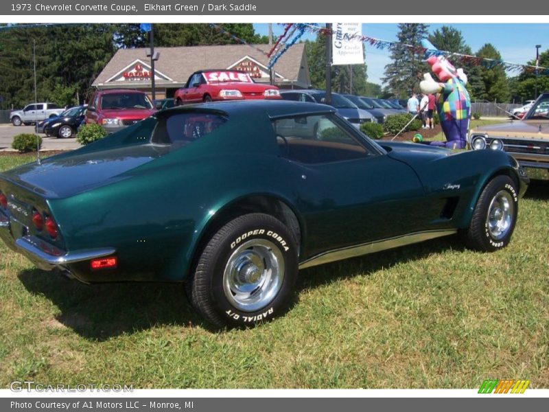 Elkhart Green / Dark Saddle 1973 Chevrolet Corvette Coupe