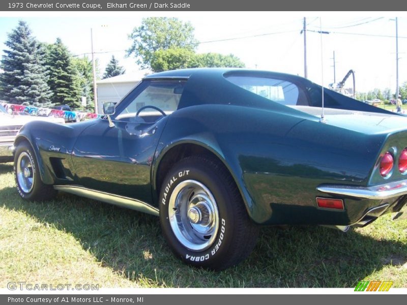 Elkhart Green / Dark Saddle 1973 Chevrolet Corvette Coupe