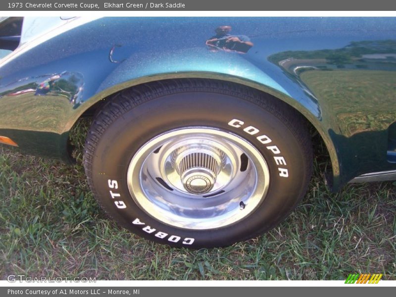 Elkhart Green / Dark Saddle 1973 Chevrolet Corvette Coupe