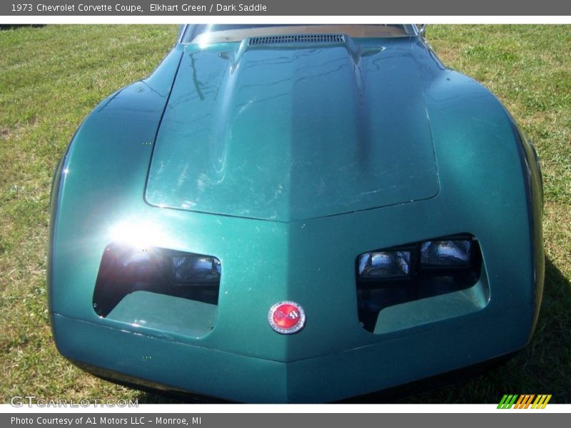 Elkhart Green / Dark Saddle 1973 Chevrolet Corvette Coupe