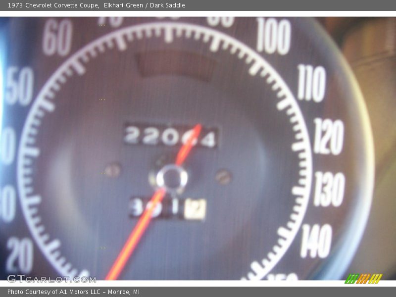 Elkhart Green / Dark Saddle 1973 Chevrolet Corvette Coupe