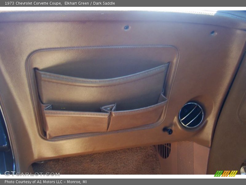 Elkhart Green / Dark Saddle 1973 Chevrolet Corvette Coupe