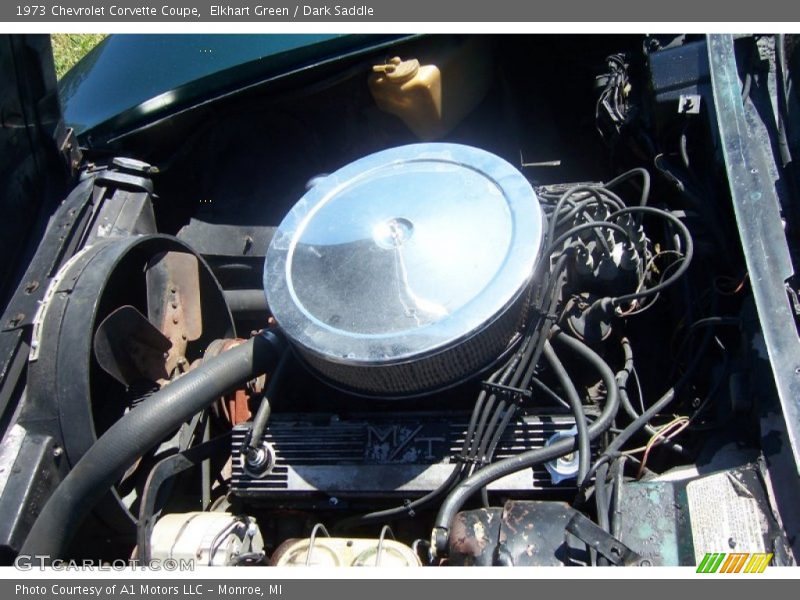 Elkhart Green / Dark Saddle 1973 Chevrolet Corvette Coupe