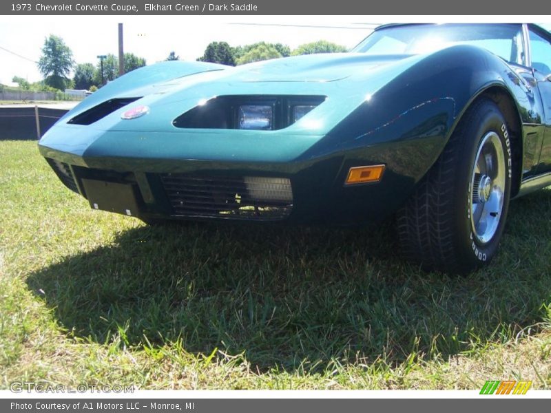 Elkhart Green / Dark Saddle 1973 Chevrolet Corvette Coupe