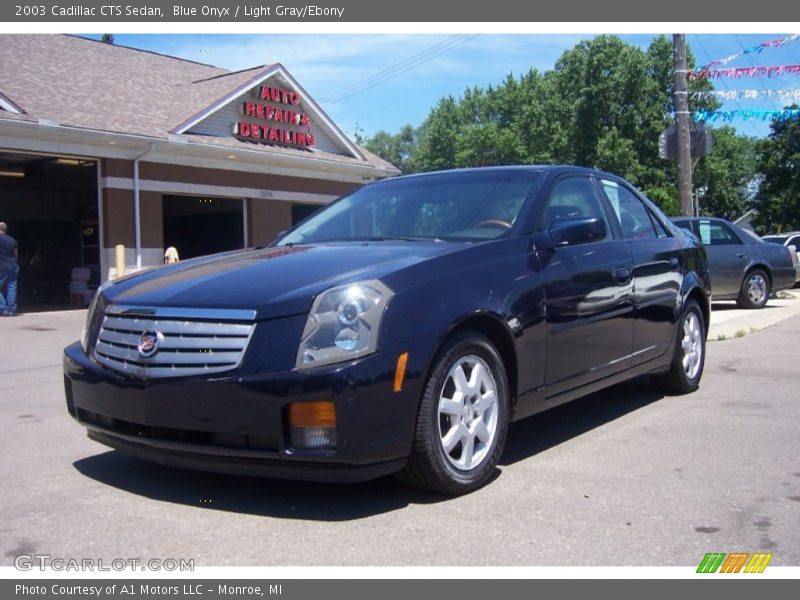 Blue Onyx / Light Gray/Ebony 2003 Cadillac CTS Sedan