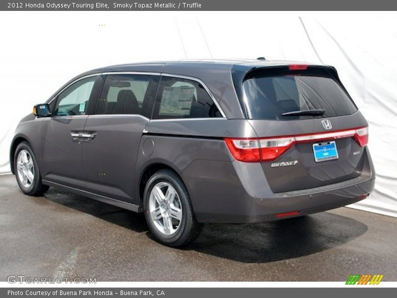 Smoky Topaz Metallic / Truffle 2012 Honda Odyssey Touring Elite