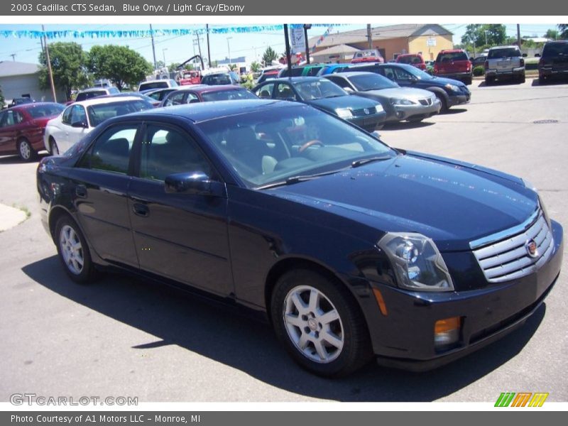 Blue Onyx / Light Gray/Ebony 2003 Cadillac CTS Sedan