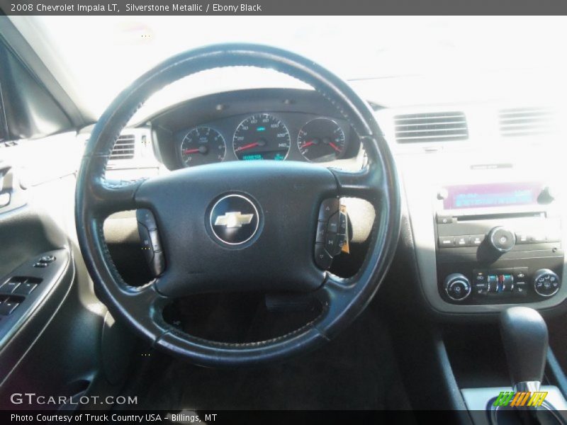 Silverstone Metallic / Ebony Black 2008 Chevrolet Impala LT