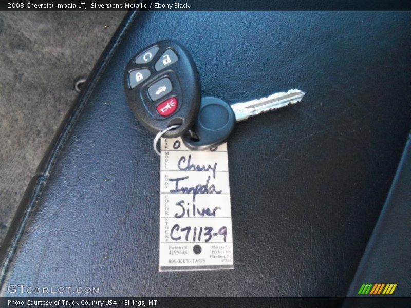 Silverstone Metallic / Ebony Black 2008 Chevrolet Impala LT