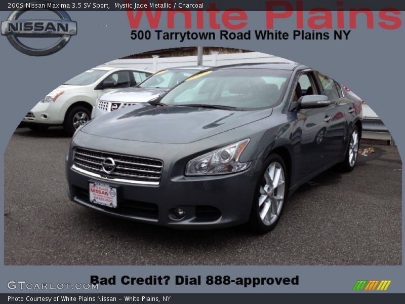 Mystic Jade Metallic / Charcoal 2009 Nissan Maxima 3.5 SV Sport