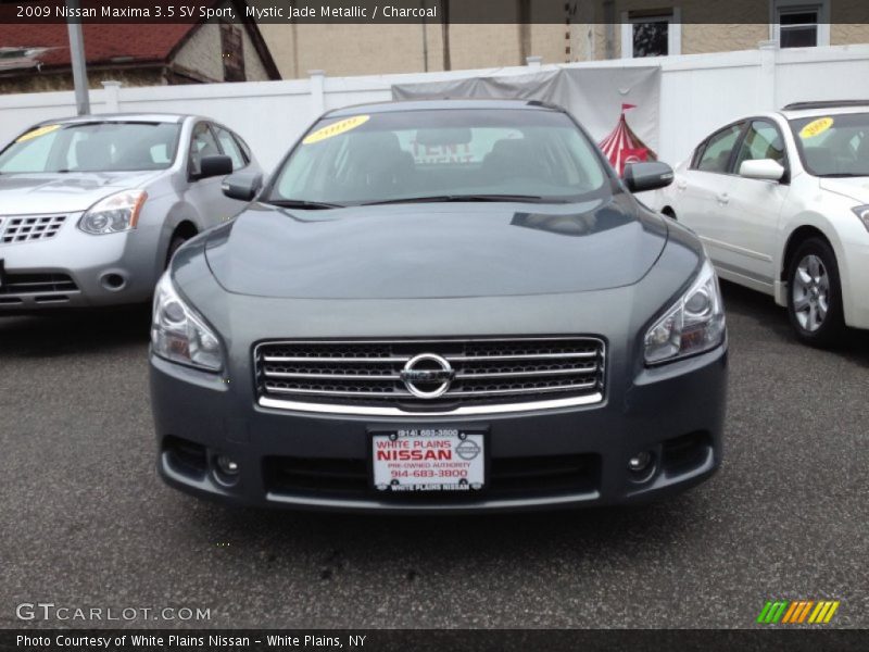 Mystic Jade Metallic / Charcoal 2009 Nissan Maxima 3.5 SV Sport