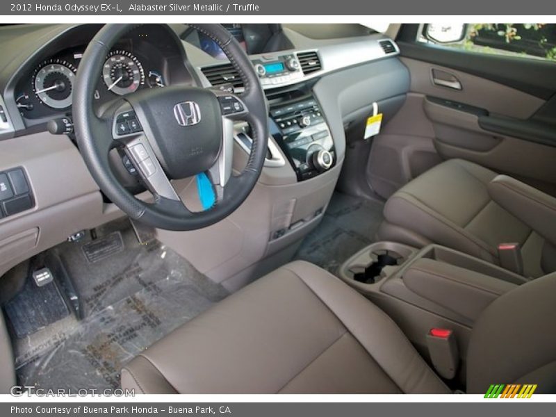 Alabaster Silver Metallic / Truffle 2012 Honda Odyssey EX-L