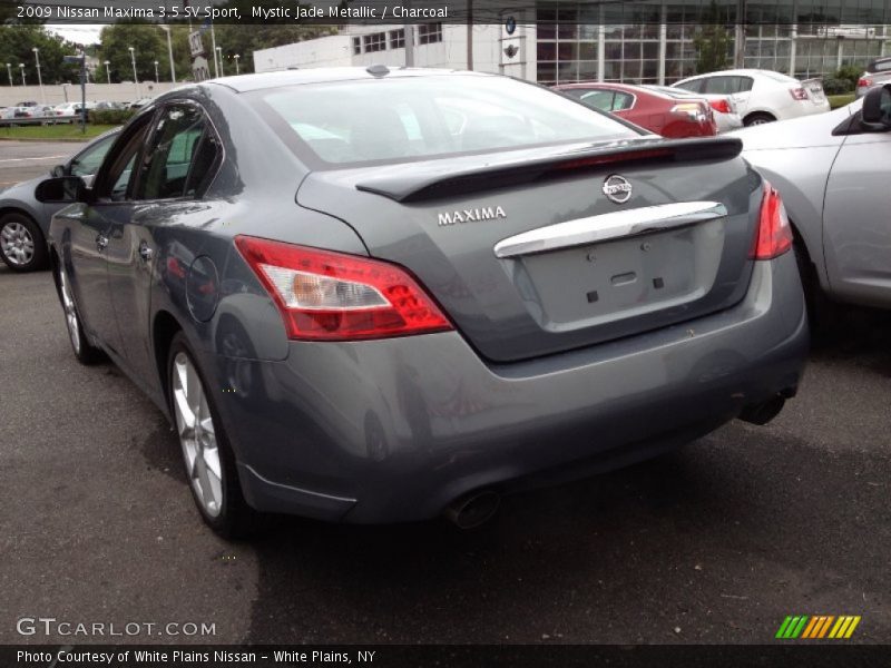 Mystic Jade Metallic / Charcoal 2009 Nissan Maxima 3.5 SV Sport