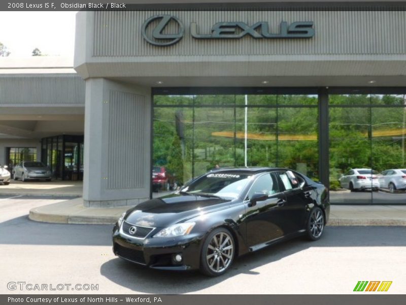 Obsidian Black / Black 2008 Lexus IS F