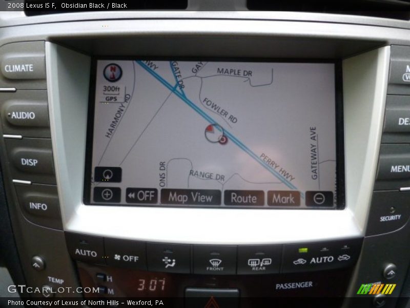 Navigation of 2008 IS F