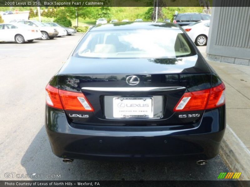 Black Sapphire Pearl / Cashmere 2008 Lexus ES 350