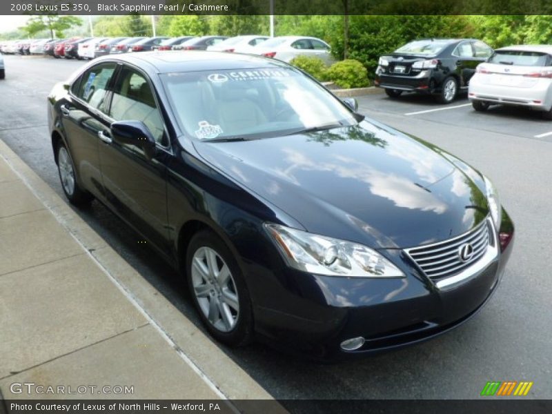 Black Sapphire Pearl / Cashmere 2008 Lexus ES 350