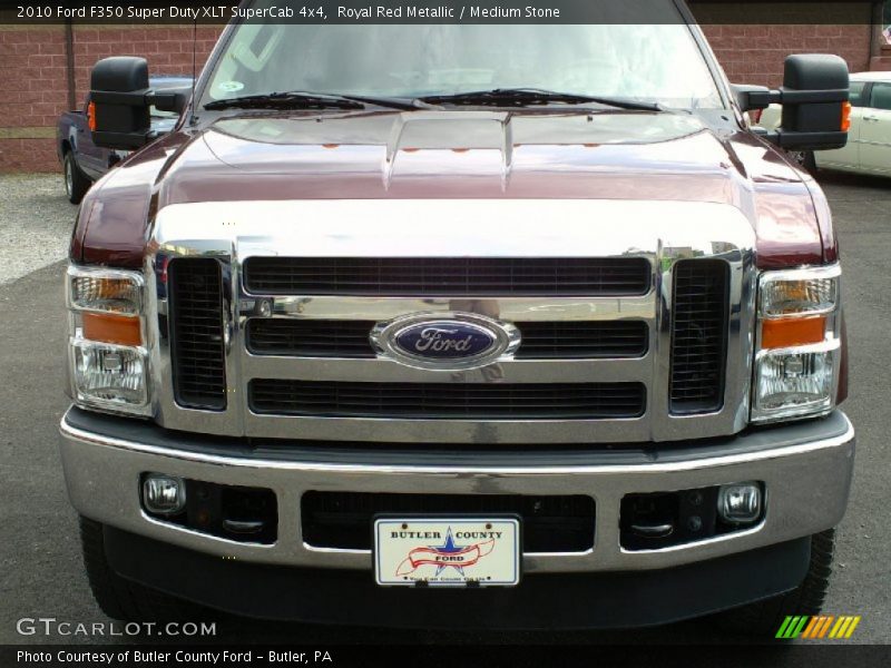 Royal Red Metallic / Medium Stone 2010 Ford F350 Super Duty XLT SuperCab 4x4