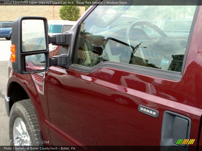 Royal Red Metallic / Medium Stone 2010 Ford F350 Super Duty XLT SuperCab 4x4