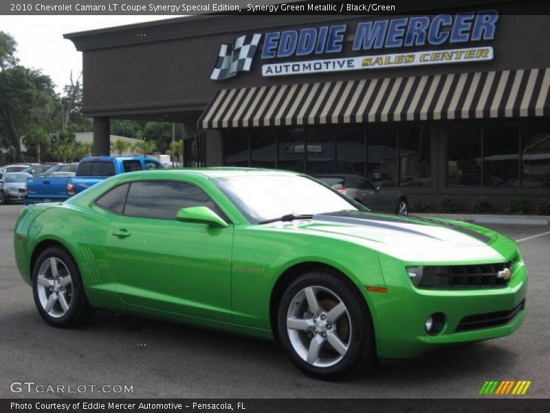 Synergy Green Metallic / Black/Green 2010 Chevrolet Camaro LT Coupe Synergy Special Edition