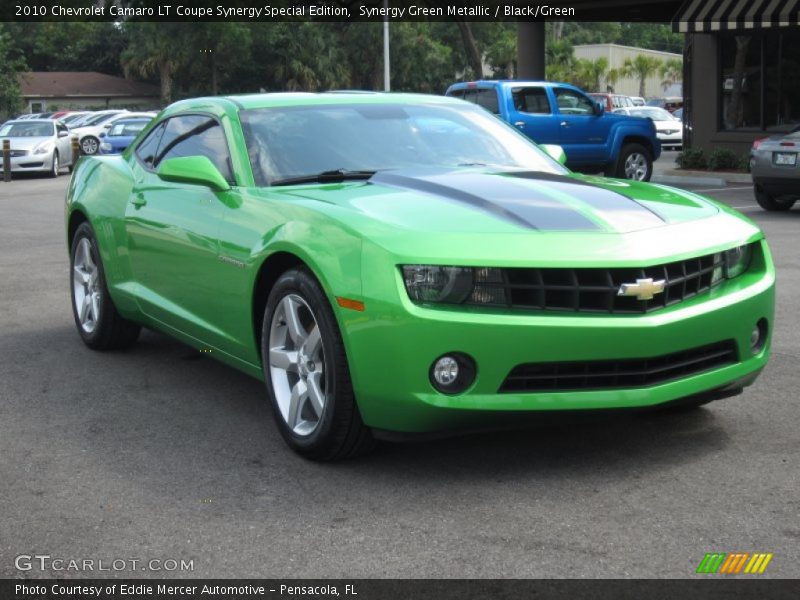 Synergy Green Metallic / Black/Green 2010 Chevrolet Camaro LT Coupe Synergy Special Edition