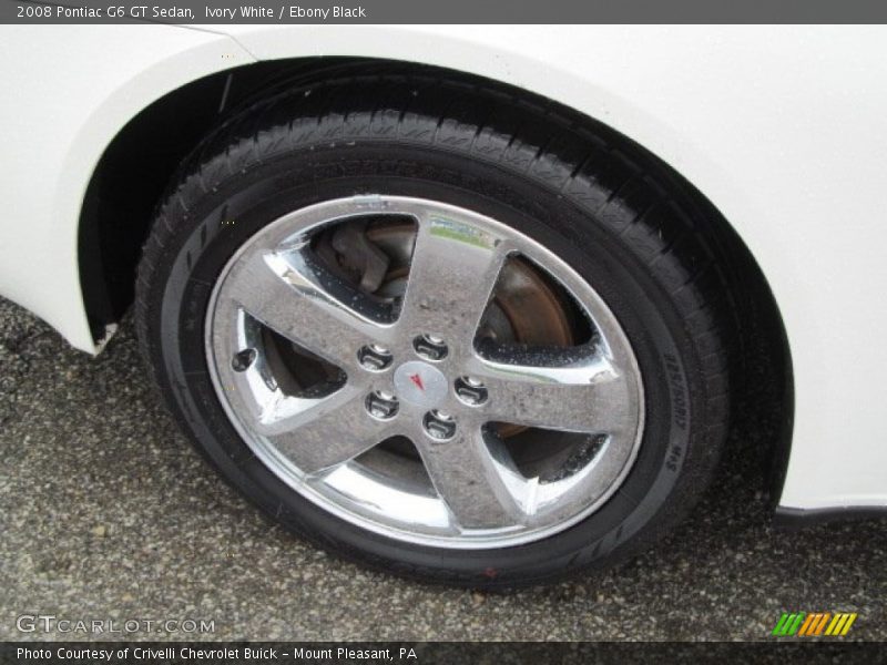 Ivory White / Ebony Black 2008 Pontiac G6 GT Sedan