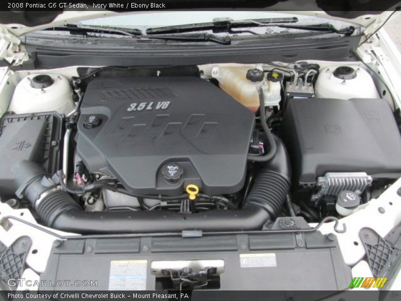 Ivory White / Ebony Black 2008 Pontiac G6 GT Sedan