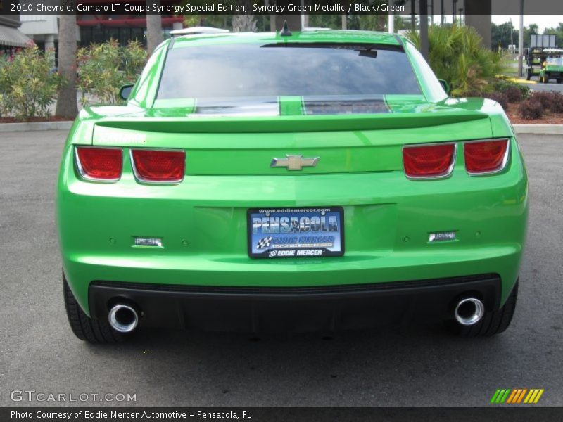 Synergy Green Metallic / Black/Green 2010 Chevrolet Camaro LT Coupe Synergy Special Edition