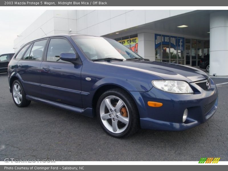 Midnight Blue Mica / Off Black 2003 Mazda Protege 5 Wagon