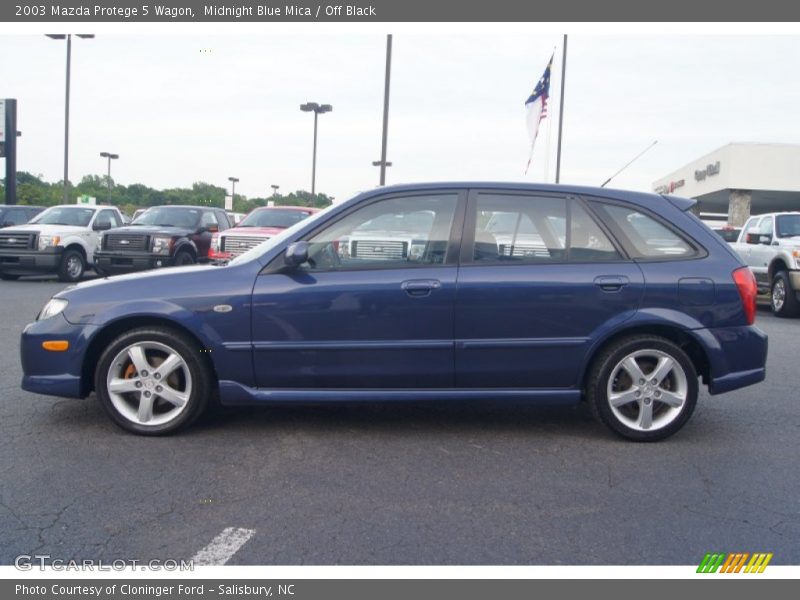 Midnight Blue Mica / Off Black 2003 Mazda Protege 5 Wagon