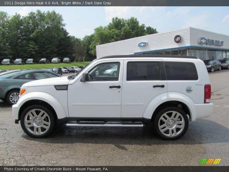Bright White / Dark Slate Gray 2011 Dodge Nitro Heat 4.0 4x4