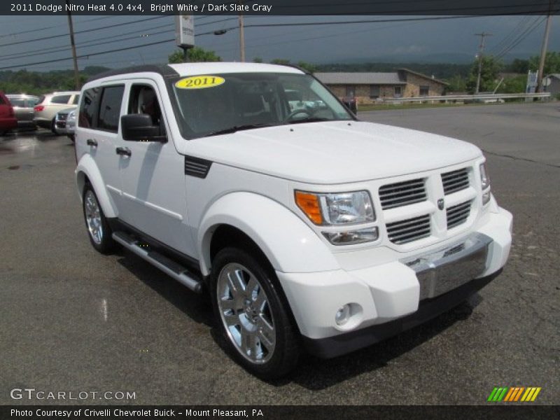 Bright White / Dark Slate Gray 2011 Dodge Nitro Heat 4.0 4x4