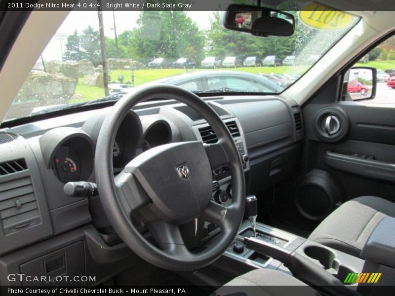 Bright White / Dark Slate Gray 2011 Dodge Nitro Heat 4.0 4x4