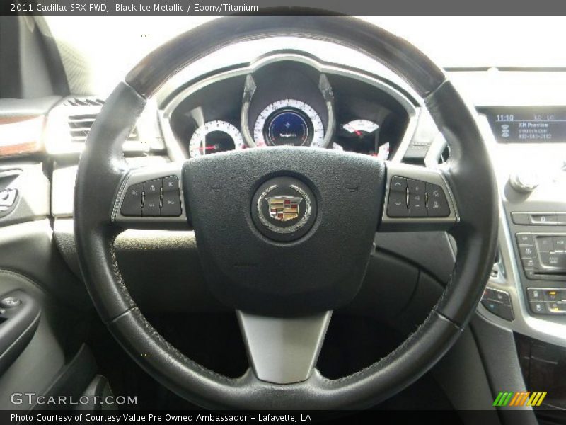 Black Ice Metallic / Ebony/Titanium 2011 Cadillac SRX FWD