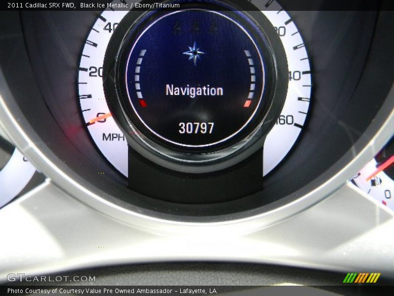 Black Ice Metallic / Ebony/Titanium 2011 Cadillac SRX FWD